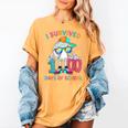 HUGvyn I Survived 100 Days Of School Baseball 6 7 Ice Cream Women's Comfort Colors T-Shirt Mustard