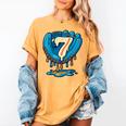 Ice Cream Baseball Glove 7th Birthday Edition Women's Comfort Colors T-Shirt Mustard Ice Cream Baseball Glove 7th Birthday Edition Women's Comfort Colors T-Shirt Mustard