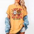 I Just Hit 100 Days Of School Baseball 100th Day Teacher Kid Women's Comfort Colors T-Shirt Mustard I Just Hit 100 Days Of School Baseball 100th Day Teacher Kid Women's Comfort Colors T-Shirt Mustard