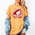 Kid Drip Ice Cream Baseball Heart Catcher Valentines Day Boy Women's Comfort Colors T-Shirt Mustard Kid Drip Ice Cream Baseball Heart Catcher Valentines Day Boy Women's Comfort Colors T-Shirt Mustard