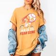 Mask On Fear Gone Baseball Catcher Softball Women's Comfort Colors T-Shirt Mustard