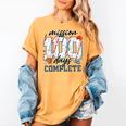 Mission 100 Days Complete Baseball 100th Day Of School Boys Women's Comfort Colors T-Shirt Mustard