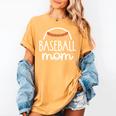 Proud Baseball Mom Era Baseball Game Day T-Ball Mom Son Women's Comfort Colors T-Shirt Mustard