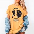 Retro Moms Against Baseball Pants Baseball Mom Women's Comfort Colors T-Shirt Mustard Retro Moms Against Baseball Pants Baseball Mom Women's Comfort Colors T-Shirt Mustard