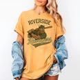 Riverside Ravagers Retro Minor League Baseball Women's Comfort Colors T-Shirt Mustard Riverside Ravagers Retro Minor League Baseball Women's Comfort Colors T-Shirt Mustard