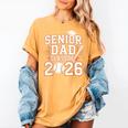 Senior Dad Class Of 2026 Graduate Baseball 2026 Graduation Women's Comfort Colors T-Shirt Mustard