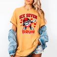 Six Seven Bruh Baseball Cool Valentine’s Day Teens Boys Women's Comfort Colors T-Shirt Mustard Six Seven Bruh Baseball Cool Valentine’s Day Teens Boys Women's Comfort Colors T-Shirt Mustard