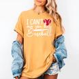 My Son Has Baseball Sports Player Baseball Mom Women Women's Comfort Colors T-Shirt Mustard