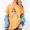 Spooky Season Skeleton Baseball Player Halloween Batter Women's Comfort Colors T-Shirt Mustard Spooky Season Skeleton Baseball Player Halloween Batter Women's Comfort Colors T-Shirt Mustard