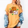 St Patricks Day Shamrock Basketball Baseball Men Boys Kids Women's Comfort Colors T-Shirt Mustard St Patricks Day Shamrock Basketball Baseball Men Boys Kids Women's Comfort Colors T-Shirt Mustard