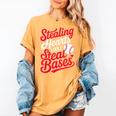 Stealing Hearts Like I Steal Bases Cute Baseball Boys Women's Comfort Colors T-Shirt Mustard Stealing Hearts Like I Steal Bases Cute Baseball Boys Women's Comfort Colors T-Shirt Mustard