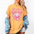 Strike Out Breast Cancer Baseball Drip For Boys Youth Women's Comfort Colors T-Shirt Mustard Strike Out Breast Cancer Baseball Drip For Boys Youth Women's Comfort Colors T-Shirt Mustard