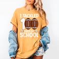 I Tackled 100 Days Of School Baseball Player Kids Teacher Women's Comfort Colors T-Shirt Mustard I Tackled 100 Days Of School Baseball Player Kids Teacher Women's Comfort Colors T-Shirt Mustard
