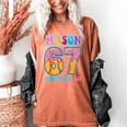 6 7 Mason Baseball Drip Number 67 Player Or 67th Birthday Women's Comfort Colors T-Shirt Yam 6 7 Mason Baseball Drip Number 67 Player Or 67th Birthday Women's Comfort Colors T-Shirt Yam