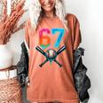 67 Baseball Meme Cool Drip Number 67 Player Or 67th Birthday Women's Comfort Colors T-Shirt Yam