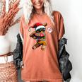 67 Gingerbread Man Playing Baseball Christmas 6 7 Meme Women's Comfort Colors T-Shirt Yam