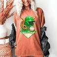 Baseball Life Style Ice Cream Drip Green Women's Comfort Colors T-Shirt Yam Baseball Life Style Ice Cream Drip Green Women's Comfort Colors T-Shirt Yam