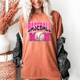 BASEBALL MOM BREAST CANCER RIBBON PINK SPORTS MOM Women's Comfort Colors T-Shirt Yam BASEBALL MOM BREAST CANCER RIBBON PINK SPORTS MOM Women's Comfort Colors T-Shirt Yam