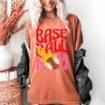 Baseball Mom Game Day Trendy Pink Leopard Mama Premium Women's Comfort Colors T-Shirt Yam