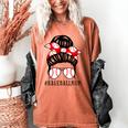 Baseball Mom Leopard Messy Bun Game Day Women's Comfort Colors T-Shirt Yam Baseball Mom Leopard Messy Bun Game Day Women's Comfort Colors T-Shirt Yam