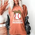 Baseball MomMom Baseball Player Leopard Mom Mom Women's Comfort Colors T-Shirt Yam