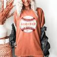 Baseball Red Stitches Sport Graphic 6432 Women's Comfort Colors T-Shirt Yam Baseball Red Stitches Sport Graphic 6432 Women's Comfort Colors T-Shirt Yam