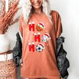 Basketball Baseball Soccer Christmas Ho Ho Ho Santa Xmas Women's Comfort Colors T-Shirt Yam Basketball Baseball Soccer Christmas Ho Ho Ho Santa Xmas Women's Comfort Colors T-Shirt Yam