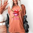 Boys Valentine Day Baseball Helmet Drip Ice-Cream Youth Kids Women's Comfort Colors T-Shirt Yam
