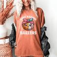 Busy Raising Ballers Basketball Baseball Mom For Women Women's Comfort Colors T-Shirt Yam Busy Raising Ballers Basketball Baseball Mom For Women Women's Comfort Colors T-Shirt Yam