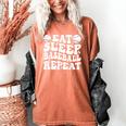 Eat Sleep Baseball Repeat Baseball Lover Baseball Mom Girls Women's Comfort Colors T-Shirt Yam Eat Sleep Baseball Repeat Baseball Lover Baseball Mom Girls Women's Comfort Colors T-Shirt Yam