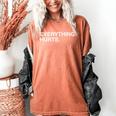 Everything Hurts Baseball Blue Women's Comfort Colors T-Shirt Yam Everything Hurts Baseball Blue Women's Comfort Colors T-Shirt Yam