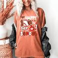 Happy 100 Days Of School Baseball Football PE Teacher Women's Comfort Colors T-Shirt Yam