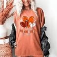 Happy Valentines Day Basketball Baseball Football Boys Women's Comfort Colors T-Shirt Yam