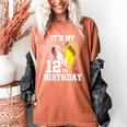 It's My 12th Birthday Baseball Softball Heart 12 Year Old Women's Comfort Colors T-Shirt Yam It's My 12th Birthday Baseball Softball Heart 12 Year Old Women's Comfort Colors T-Shirt Yam