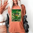 Leprechaun Playing Baseball Japanese Art St Patricks Day Women's Comfort Colors T-Shirt Yam