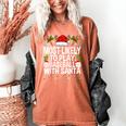 Most Likely To Play Baseball With Santa Christmas Baseball Women's Comfort Colors T-Shirt Yam Most Likely To Play Baseball With Santa Christmas Baseball Women's Comfort Colors T-Shirt Yam