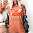 Love Is Our Home Run Baseball Valentine Couple Women's Comfort Colors T-Shirt Yam