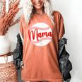 Mama Baseball Mom Women's Comfort Colors T-Shirt Yam