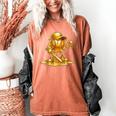 Melting Baseball Mascot Slugger Bat Cap Cartoon Women's Comfort Colors T-Shirt Yam Melting Baseball Mascot Slugger Bat Cap Cartoon Women's Comfort Colors T-Shirt Yam