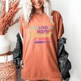 Proud Mama Somebody's Loud Mouth Baseball Mom Ball Women's Comfort Colors T-Shirt Yam