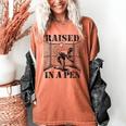 Raised In a Pen Baseball Pitcher Saying Bullpen Women's Comfort Colors T-Shirt Yam