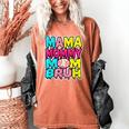 Retro Mama Mommy Mom Bruh Baseball Women Girls Women's Comfort Colors T-Shirt Yam