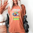Stepdad Of The Birthday Boy Baseball Football Colorful Women's Comfort Colors T-Shirt Yam Stepdad Of The Birthday Boy Baseball Football Colorful Women's Comfort Colors T-Shirt Yam
