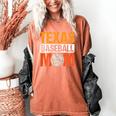 Texas Baseball Mom Design Baseball Player And Baseball Women's Comfort Colors T-Shirt Yam Texas Baseball Mom Design Baseball Player And Baseball Women's Comfort Colors T-Shirt Yam