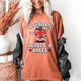 Women's Valentines Day Baseball Stealing Hearts Bases Boys Kids Men Women's Comfort Colors T-Shirt Yam Women's Valentines Day Baseball Stealing Hearts Bases Boys Kids Men Women's Comfort Colors T-Shirt Yam
