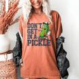 Youth Baseball Catcher Humor Don’t Get In A Pickle Women's Comfort Colors T-Shirt Yam Youth Baseball Catcher Humor Don’t Get In A Pickle Women's Comfort Colors T-Shirt Yam
