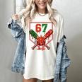 67 Baseball Drip Christmas Meme Six Seven Gen Alpha Slang Women's Comfort Colors T-Shirt Ivory