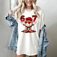 67 Valentine Day Baseball Chocolate Ice Cream Drip Women's Comfort Colors T-Shirt Ivory