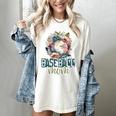 Artsy Baseball Mom Flowers Unique Game Day Ball Distressed Women's Comfort Colors T-Shirt Ivory Artsy Baseball Mom Flowers Unique Game Day Ball Distressed Women's Comfort Colors T-Shirt Ivory
