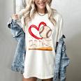 Baseball Daddy Baseball Heart Family Matching Women's Comfort Colors T-Shirt Ivory